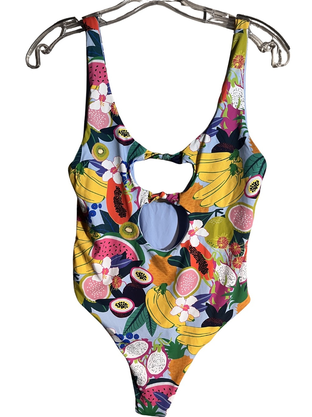 Dippin' Daisy's Tropical Fruit Double Keyhole Cheeky One-Piece Swimsuit S